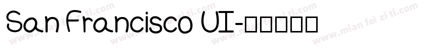 San Francisco UI字体转换